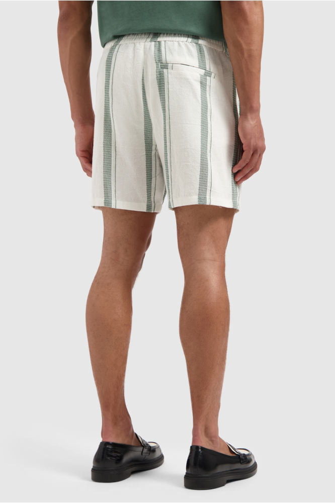 CUBAN STRIPED SHORTS 25010518 45 OFF WHITE